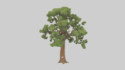 3D model Chestnut tree model VR / AR / low-poly