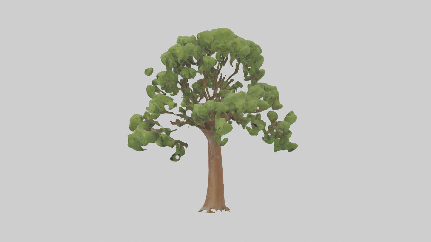 3D model Chestnut tree model VR / AR / low-poly