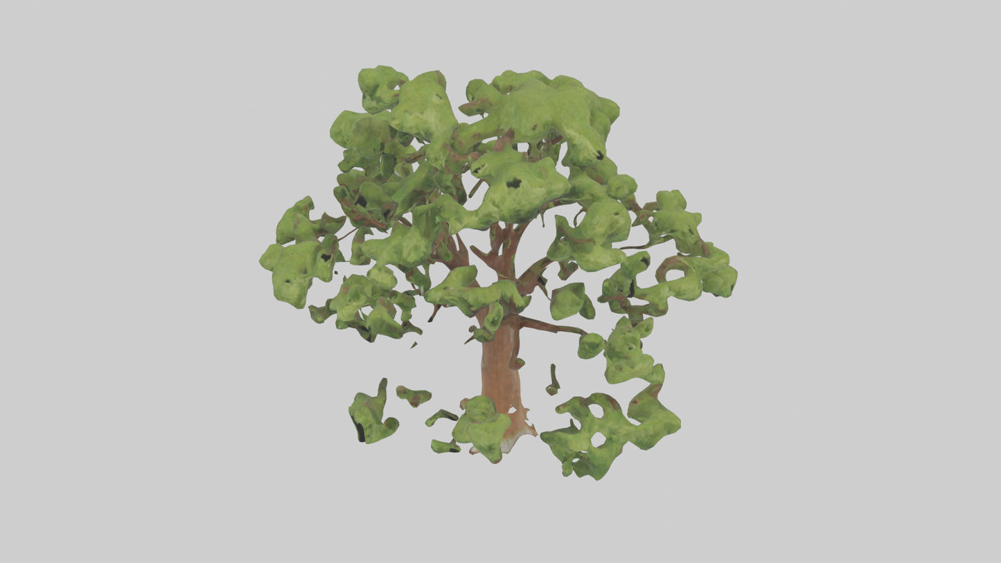 3D model Chestnut tree model VR / AR / low-poly