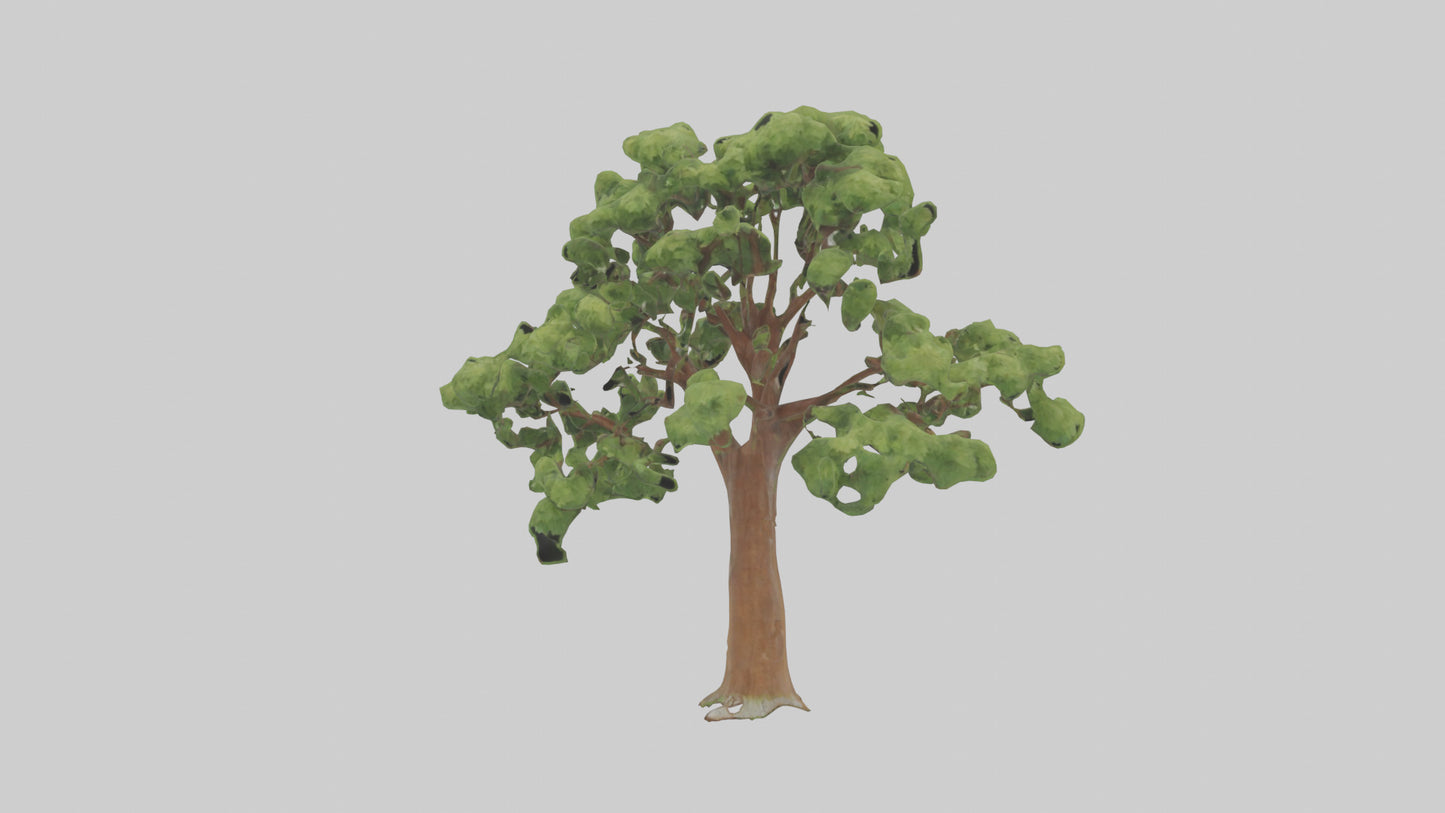 3D model Chestnut tree model VR / AR / low-poly