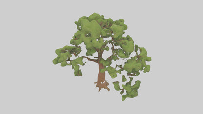 3D model Chestnut tree model VR / AR / low-poly