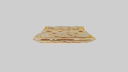 Chicken and cheese quesadilla model 3D model