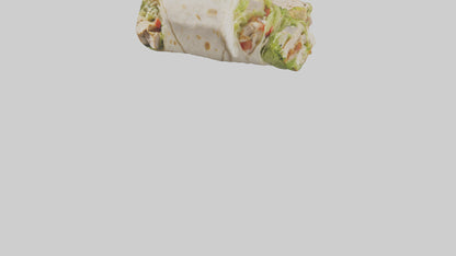 Chicken bacon ranch sandwich model VR / AR / low-poly