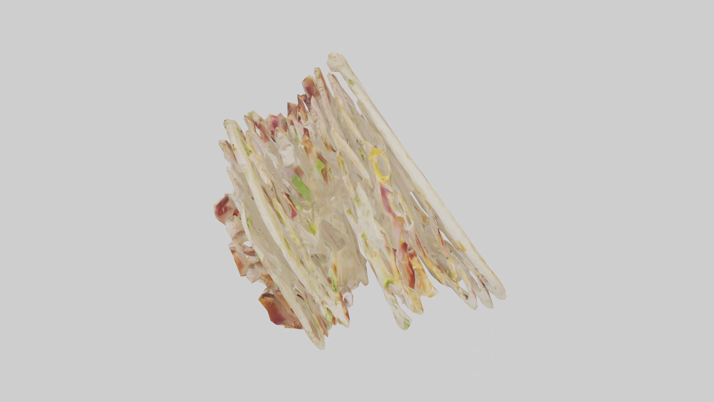 Chicken bacon ranch wrap model 3D model