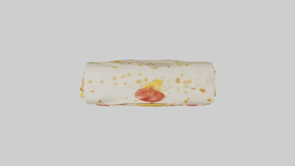 Chicken burrito model 3D model