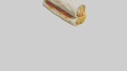 Chicken burrito model 3D model