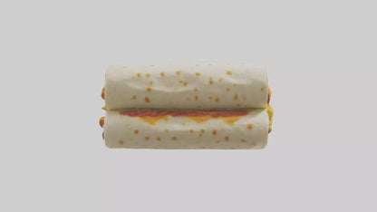 Chicken burrito model 3D model