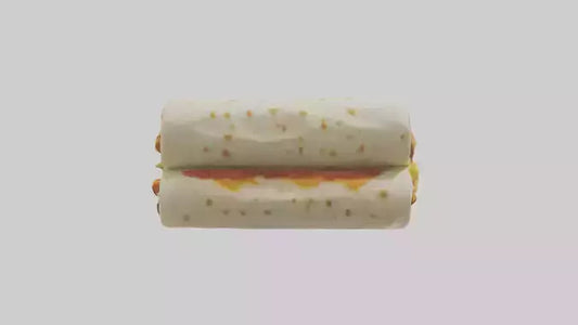 Chicken burrito model 3D model