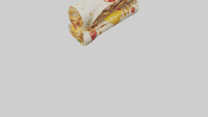 Chicken burrito model 3D model