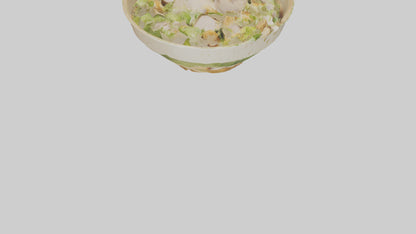 Chicken Caesar salad model 3D model