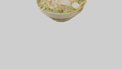 Chicken Caesar salad model 3D model