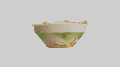 Chicken Caesar salad model 3D model