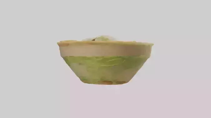 Chicken Caesar salad model 3D model