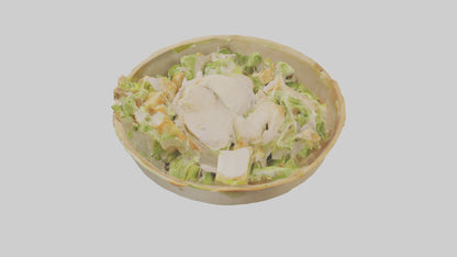 Chicken Caesar salad model 3D model