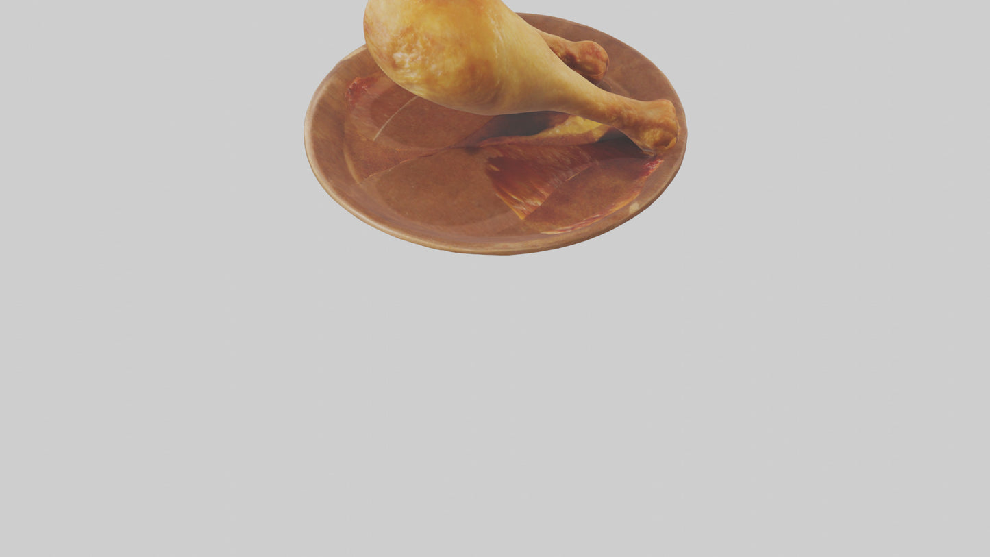 Chicken drumsticks model 3D model