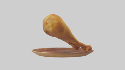 Chicken drumsticks model 3D model