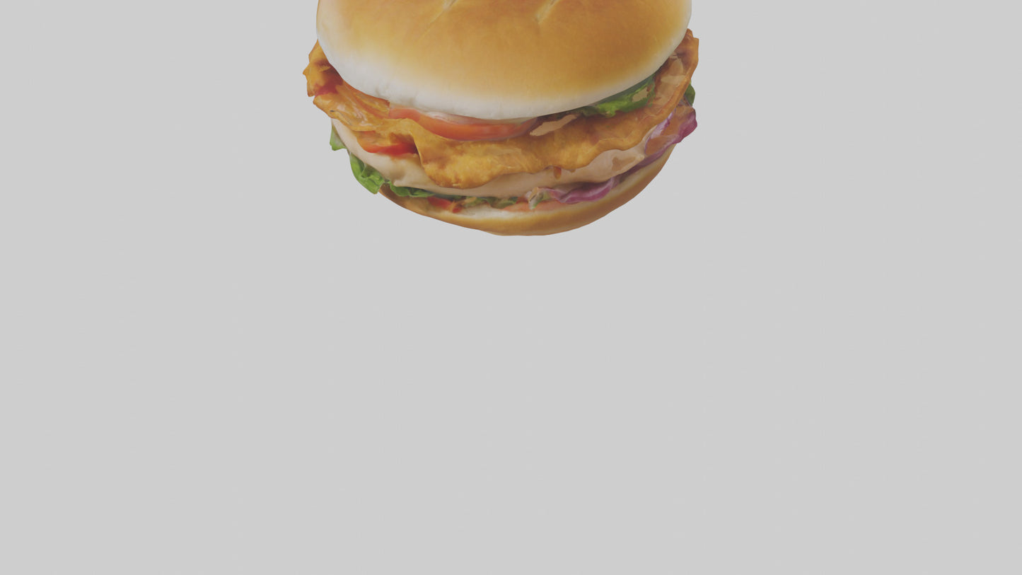 Chicken fillet sandwich model 3D model