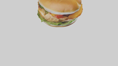 Chicken fillet sandwich model 3D model