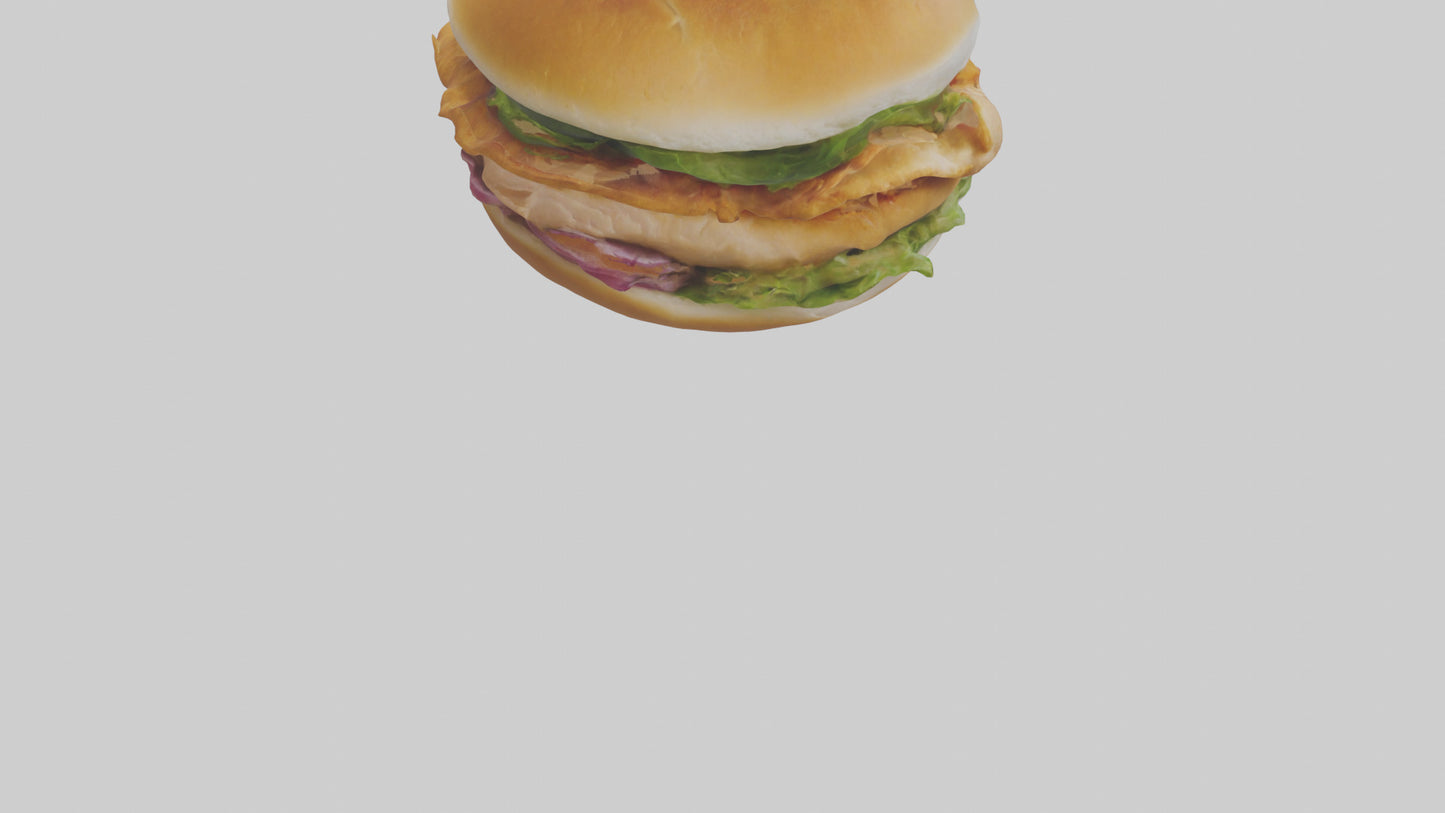 Chicken fillet sandwich model 3D model