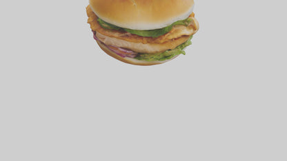 Chicken fillet sandwich model 3D model