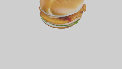 Chicken fillet sandwich model 3D model