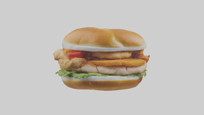 Chicken fillet sandwich model 3D model
