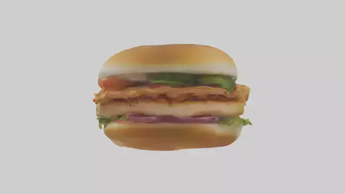 Chicken fillet sandwich model 3D model