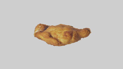 Chicken fried chicken model VR / AR / low-poly
