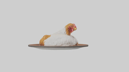 Chicken fried chicken model VR / AR / low-poly