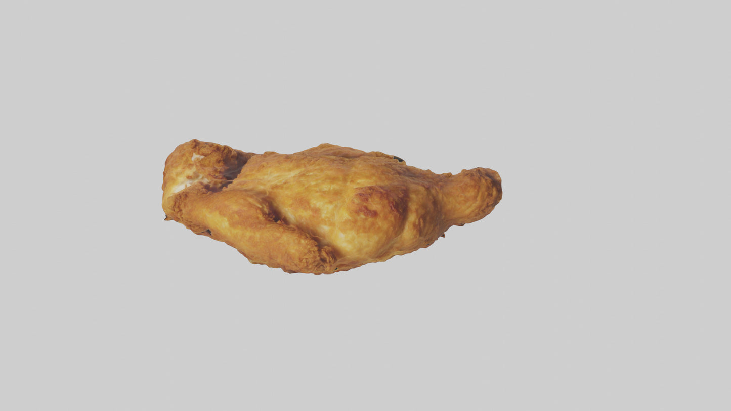Chicken fried chicken model VR / AR / low-poly
