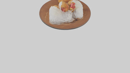 Chicken fried chicken model VR / AR / low-poly