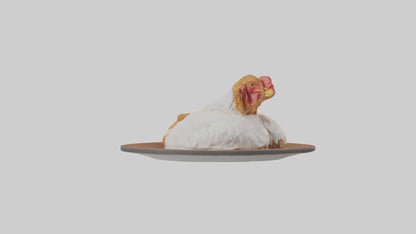 Chicken fried chicken model VR / AR / low-poly