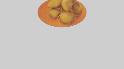 Chicken nuggets model VR / AR / low-poly