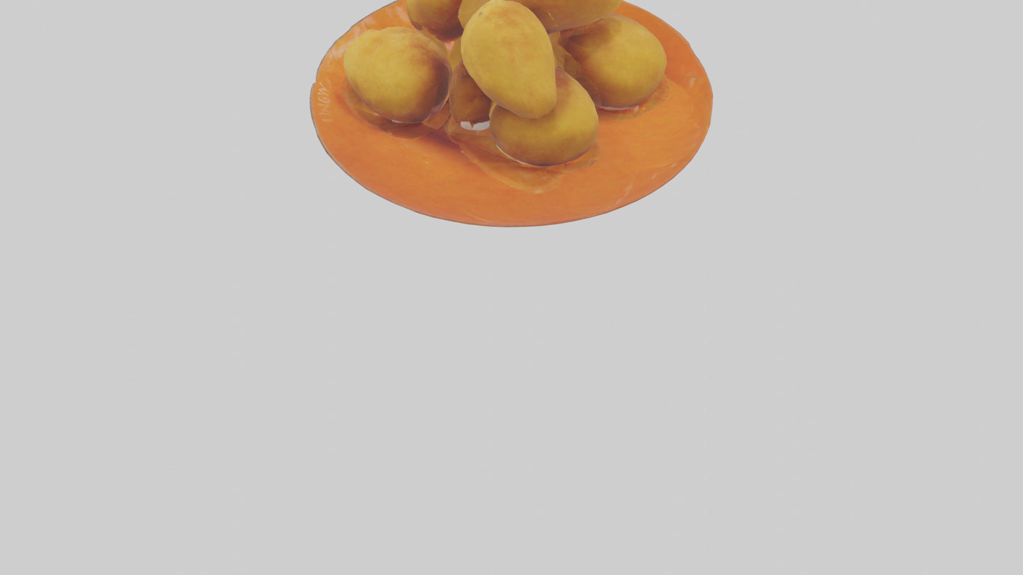 Chicken nuggets model VR / AR / low-poly