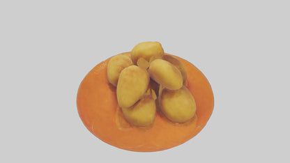 Chicken nuggets model VR / AR / low-poly