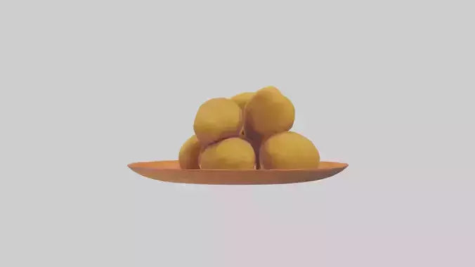 Chicken nuggets model VR / AR / low-poly