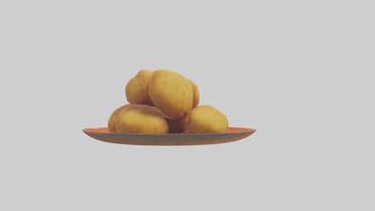 Chicken nuggets model VR / AR / low-poly