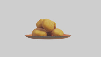 Chicken nuggets model VR / AR / low-poly