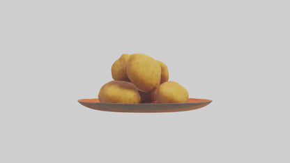 Chicken nuggets model VR / AR / low-poly