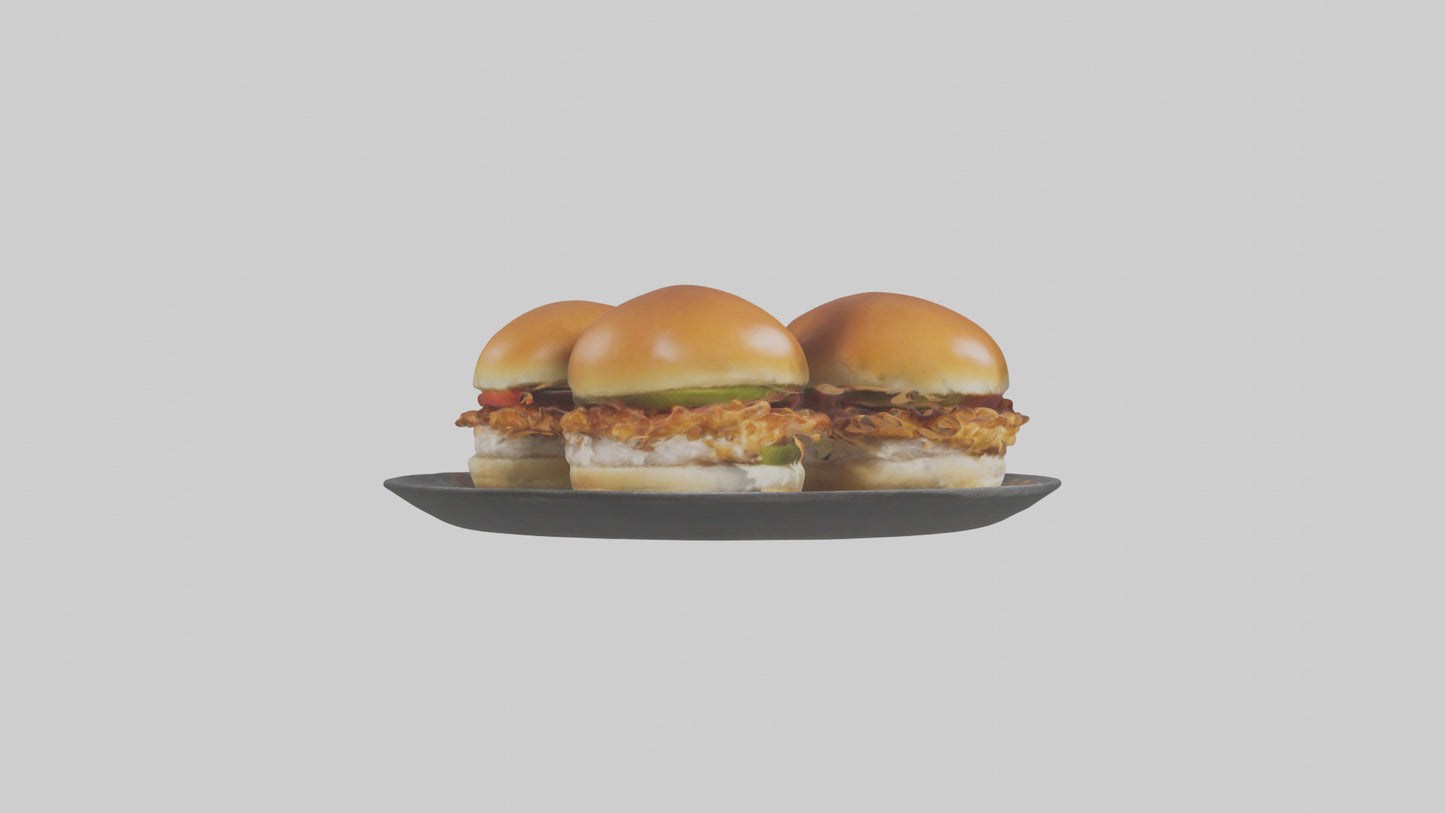 3D model Chicken sliders model VR / AR / low-poly