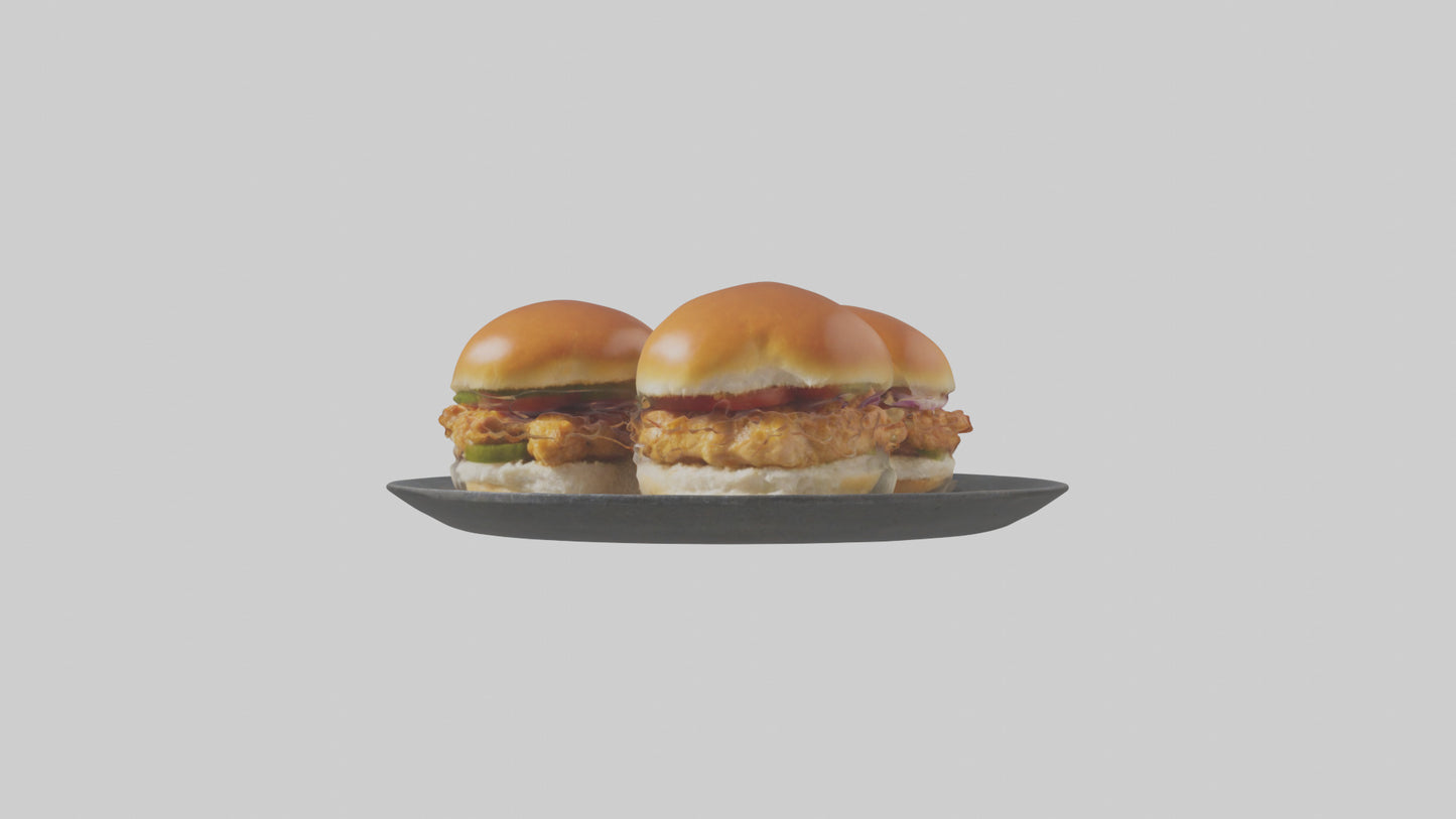3D model Chicken sliders model VR / AR / low-poly