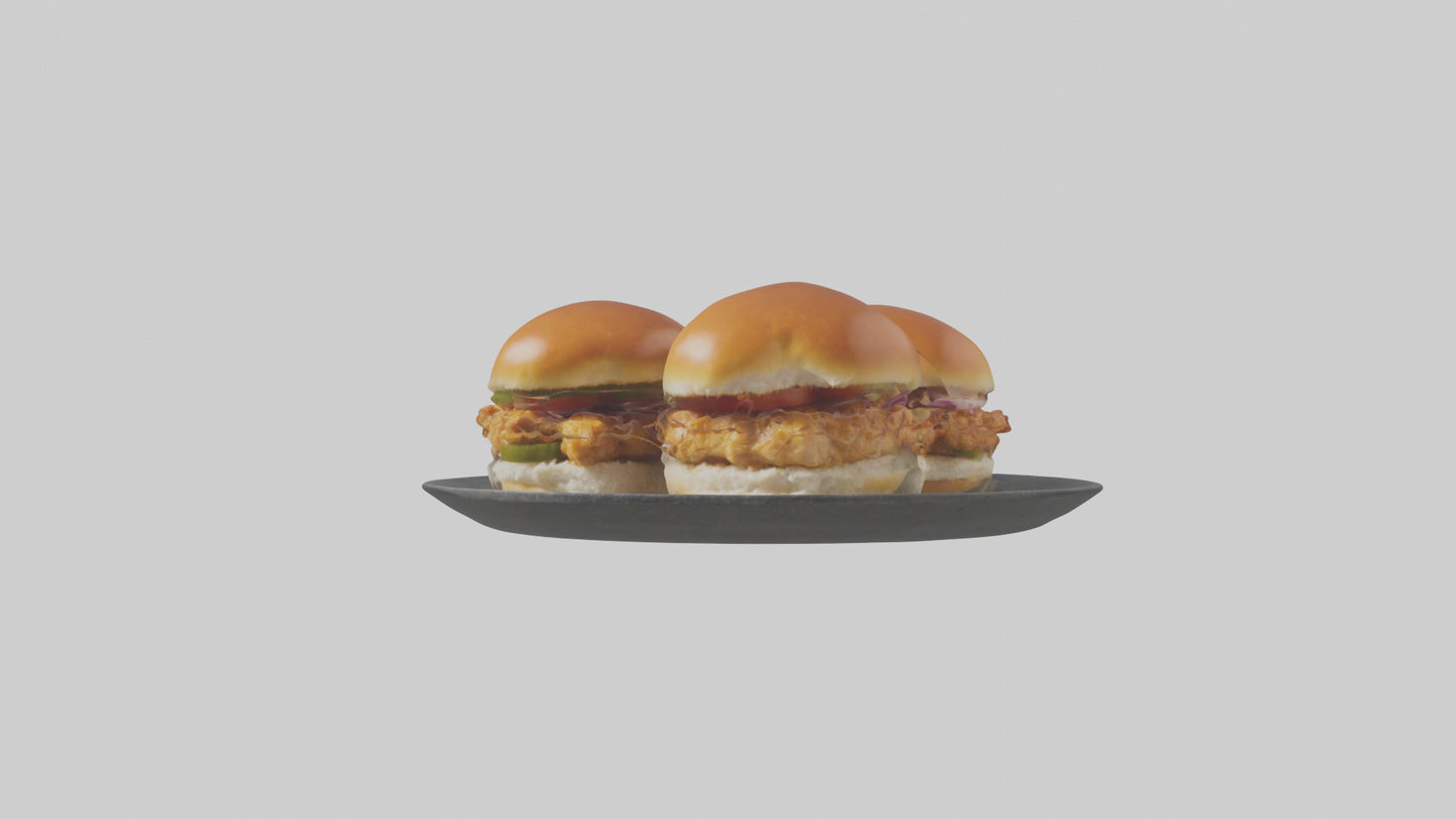3D model Chicken sliders model VR / AR / low-poly