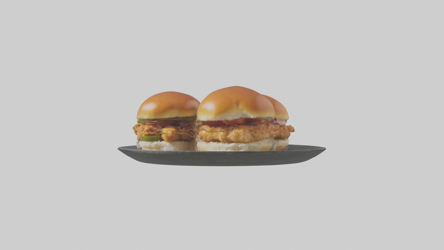 3D model Chicken sliders model VR / AR / low-poly