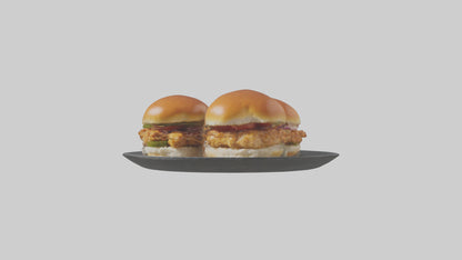 3D model Chicken sliders model VR / AR / low-poly