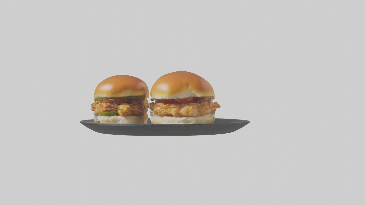 3D model Chicken sliders model VR / AR / low-poly