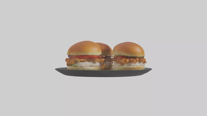 3D model Chicken sliders model VR / AR / low-poly