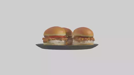 3D model Chicken sliders model VR / AR / low-poly