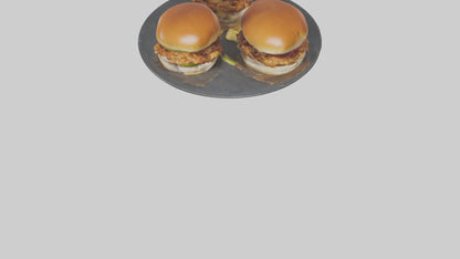 3D model Chicken sliders model VR / AR / low-poly