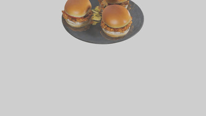 3D model Chicken sliders model VR / AR / low-poly