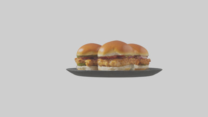 3D model Chicken sliders model VR / AR / low-poly